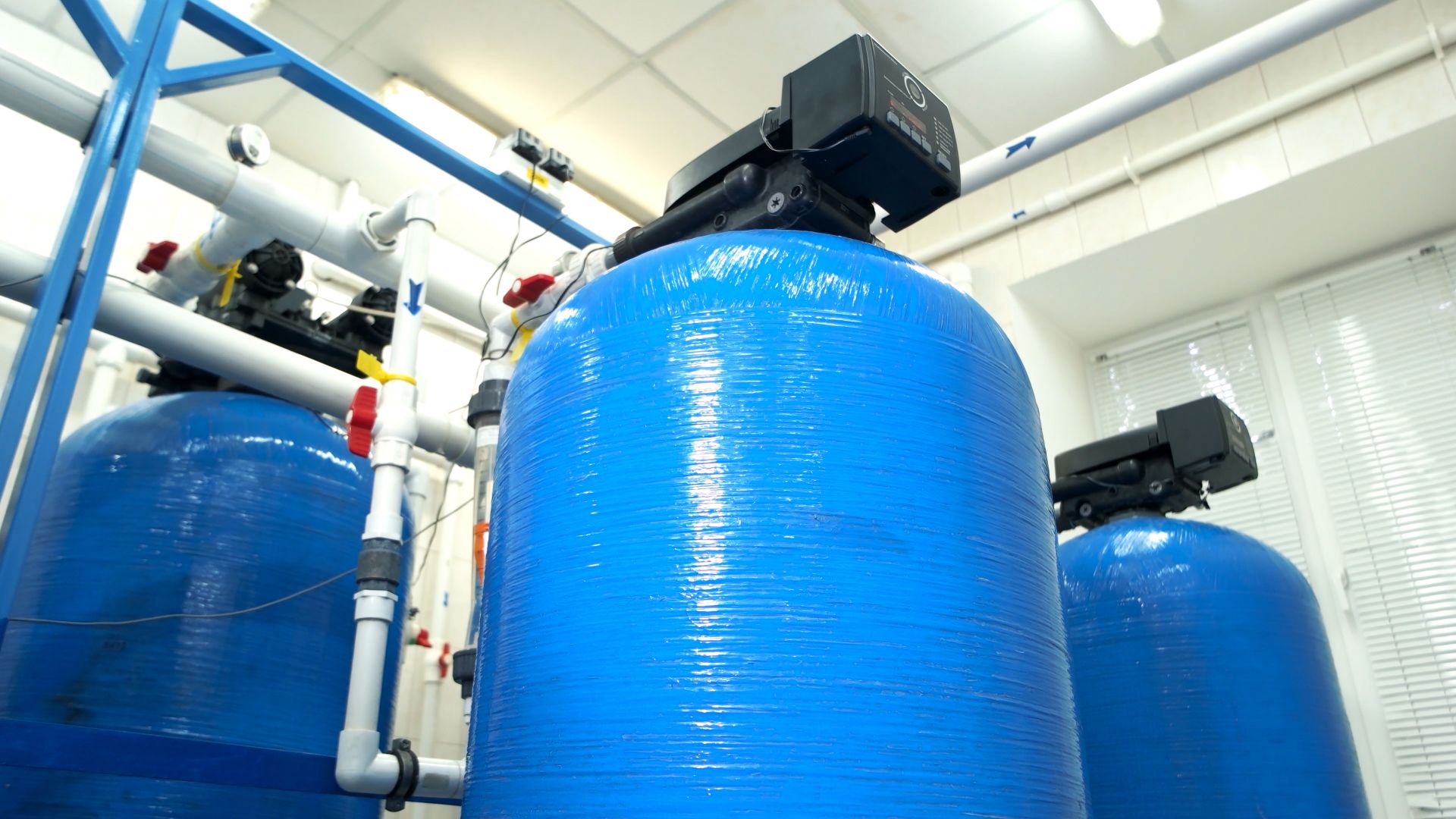 water filter Water filters at the plant
